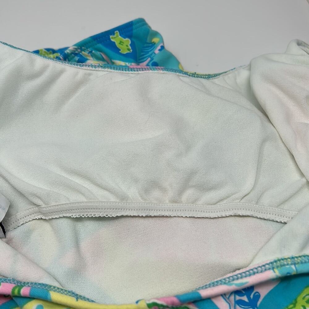Lily Pulitzer Women's Blue & Pink Print 1 Piece Swimsuit Size Small - Picture 10 of 11